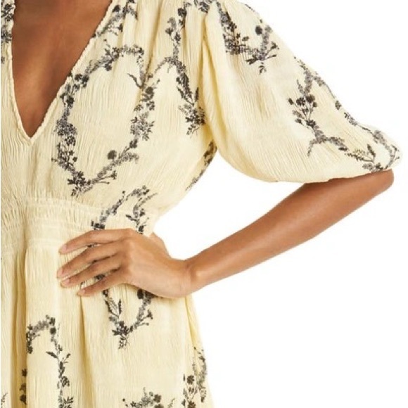 GANNI Pleated Georgette Smock Dress - Picture 7 of 10